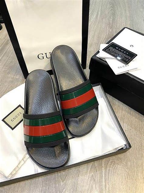 dép đế cao gucci|dép gucci nam chính.